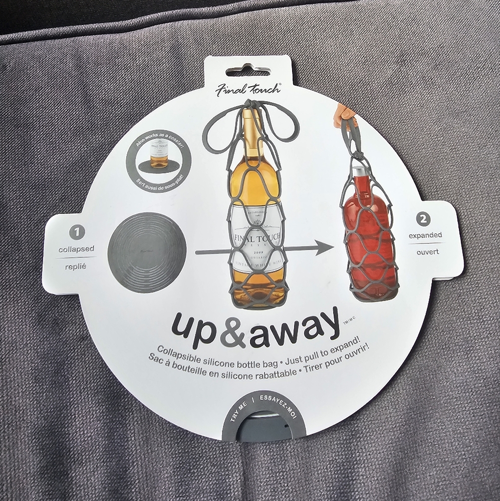 Final Touch up & away Collapsible Silicone Bottle Bag